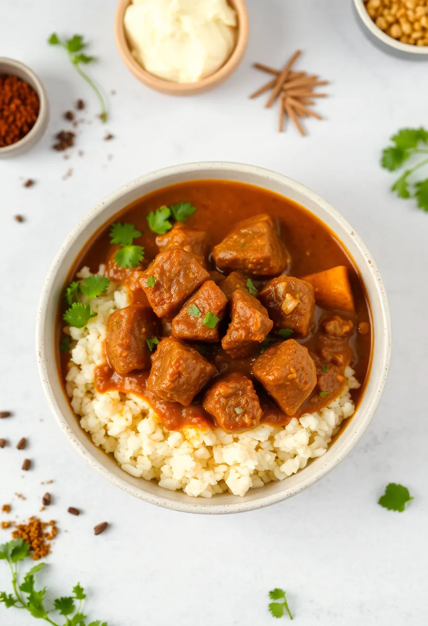 25 Carnivore Ground Lamb Recipes for Protein Packed Meals 6. Lamb Curry with Cauliflower Rice