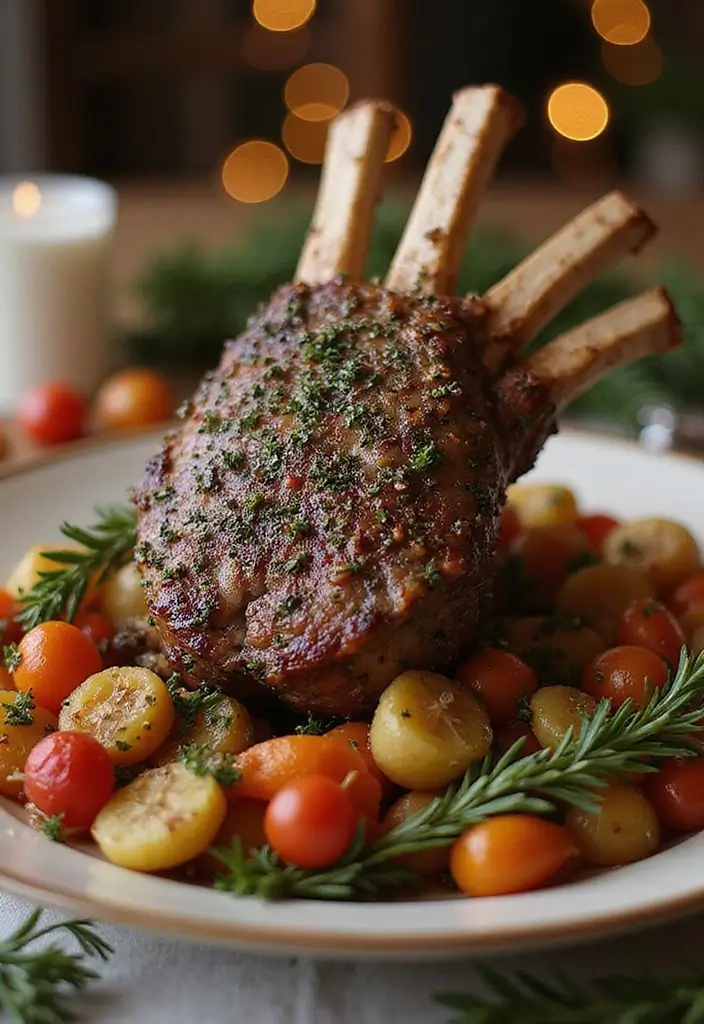 25 Christmas Lamb Recipes for Elegant Holiday Feasts 1. Herb Crusted Rack of Lamb