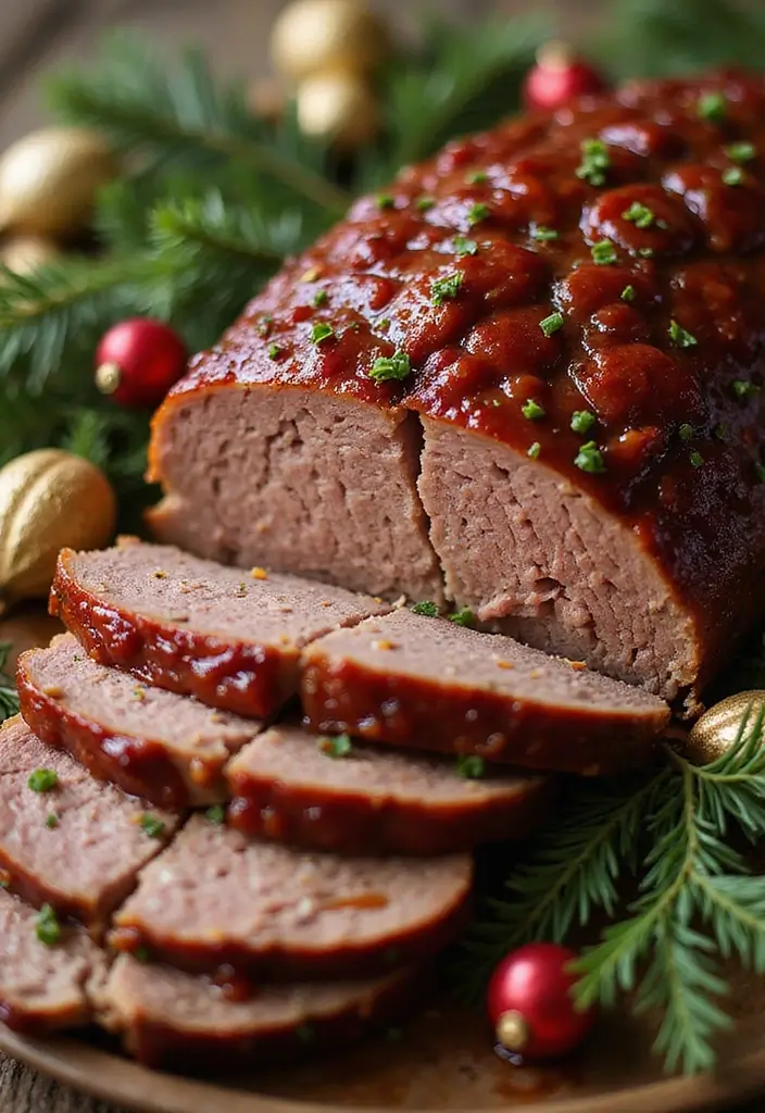 25 Christmas Lamb Recipes for Elegant Holiday Feasts 10. Lamb Meatloaf with Cranberry Glaze