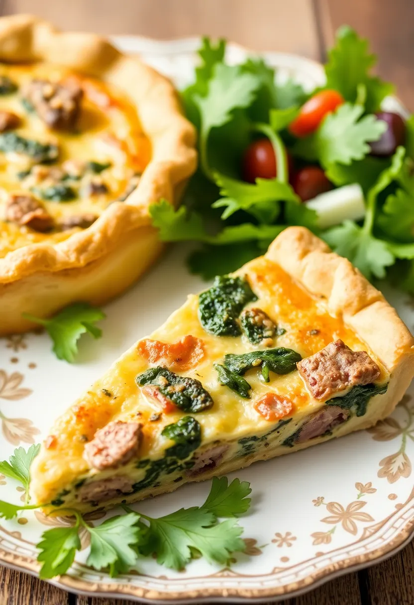 25 Christmas Lamb Recipes for Elegant Holiday Feasts 22. Lamb and Spinach Quiche