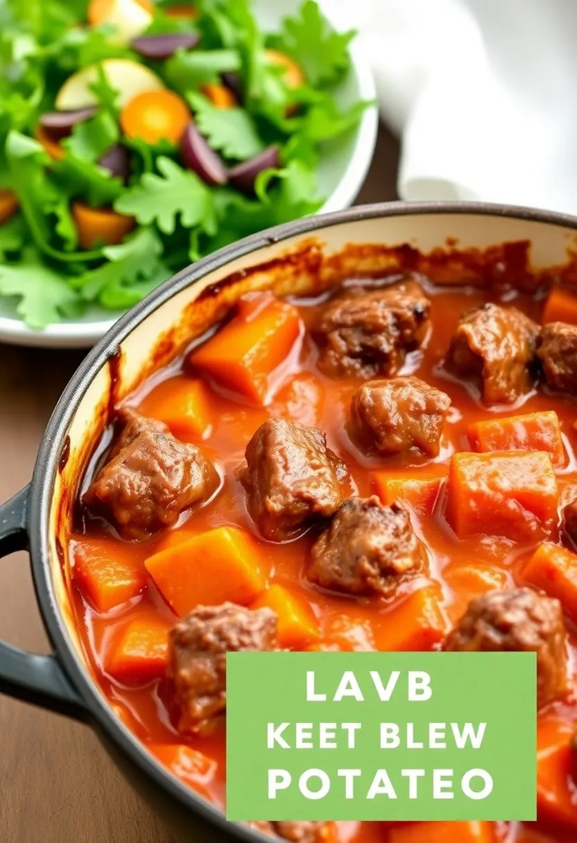 25 Christmas Lamb Recipes for Elegant Holiday Feasts 23. Lamb and Sweet Potato Casserole