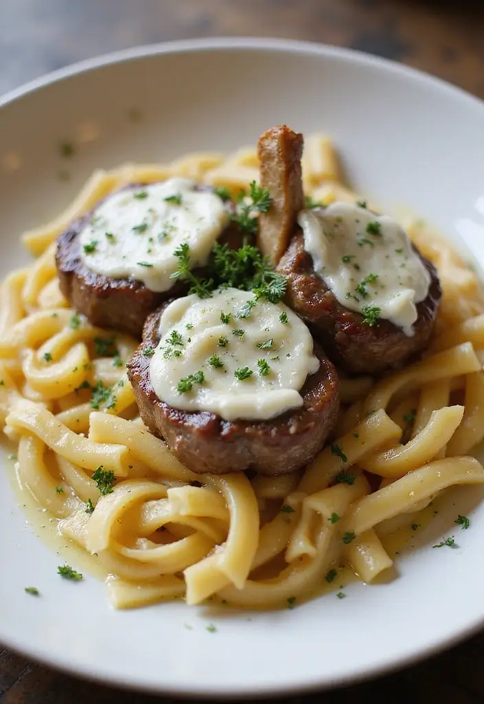25 Lamb Chop and Pasta Recipes Creamy and Irresistible 15. Creamy Blue Cheese Lamb Chops with Rigatoni