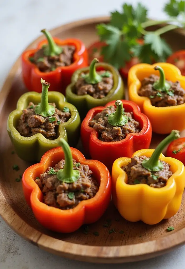 25+ Lamb Dinner Recipes for Special and Everyday Occasions - 10. Lamb Stuffed Bell Peppers