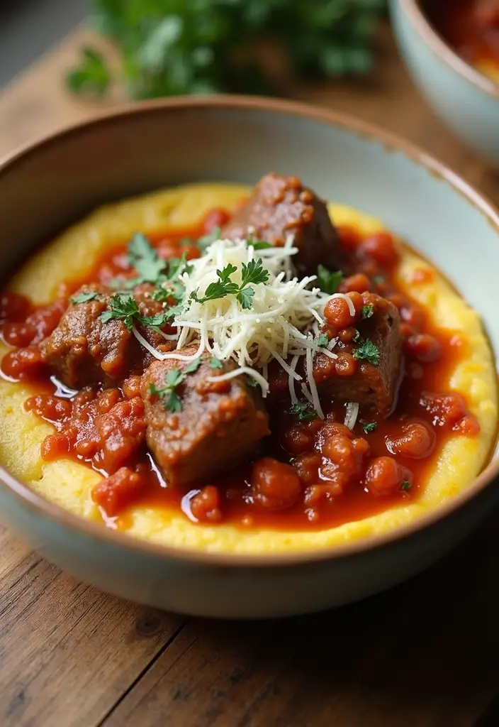 25+ Lamb Dinner Recipes for Special and Everyday Occasions - 14. Lamb Ragu with Polenta
