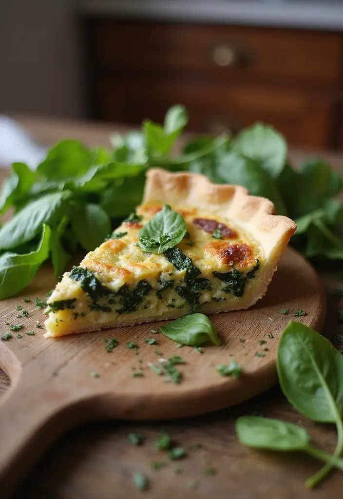 25+ Lamb Dinner Recipes for Special and Everyday Occasions - 15. Lamb and Spinach Quiche