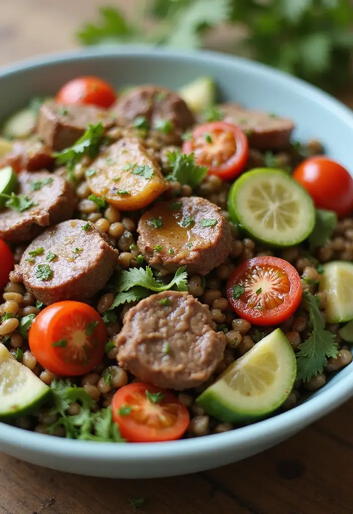 25+ Lamb Dinner Recipes for Special and Everyday Occasions - 22. Lamb and Lentil Salad