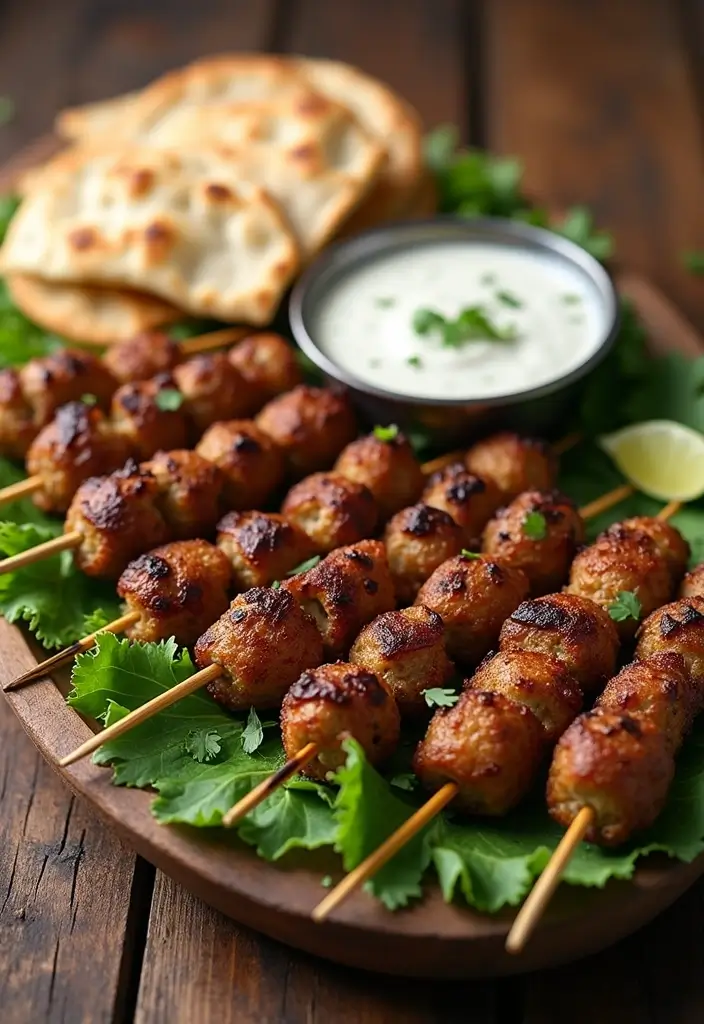 25+ Lamb Dinner Recipes for Special and Everyday Occasions - 24. Lamb Kofta with Yogurt Sauce