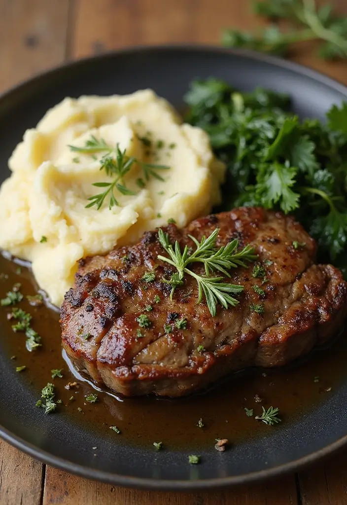 25 Lamb Leg Steak Recipes Hearty and Delicious Ideas 16. Rustic Lamb Leg Steak with Rosemary and Garlic
