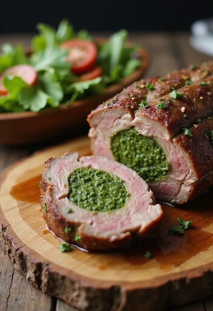 25 Lamb Leg Steak Recipes Hearty and Delicious Ideas 17. Pesto Stuffed Lamb Leg Steak