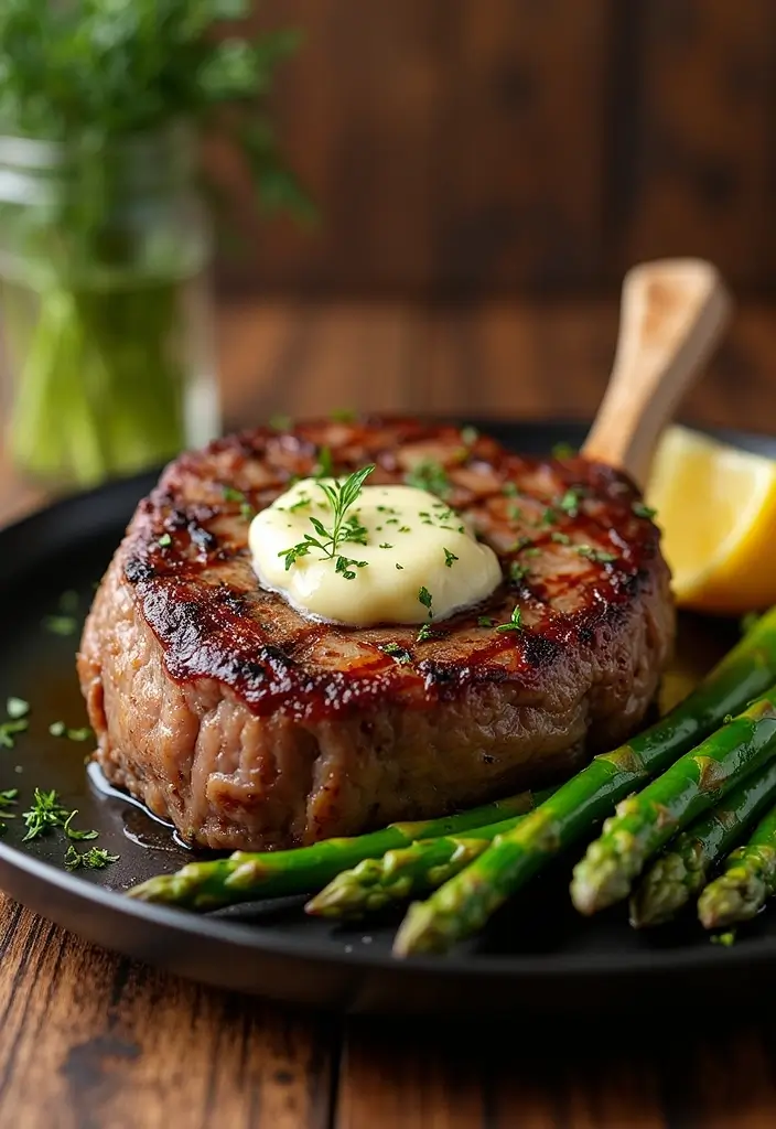 25 Lamb Leg Steak Recipes Hearty and Delicious Ideas 3. Garlic Herb Butter Lamb Leg Steak