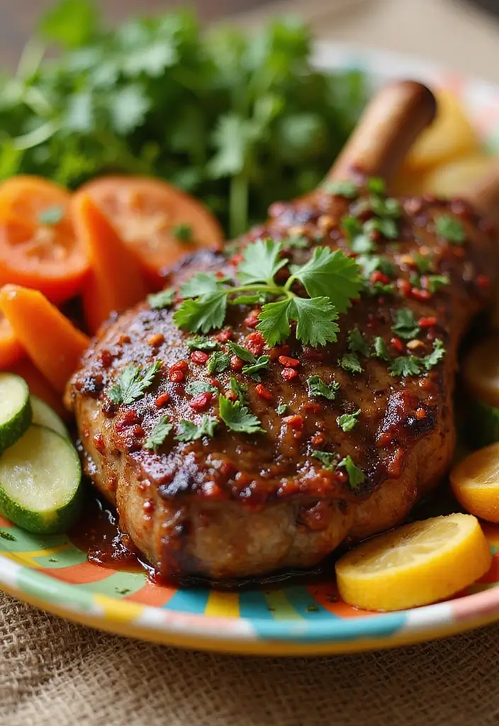25 Lamb Leg Steak Recipes Hearty and Delicious Ideas 4. Spicy Chimichurri Lamb Leg Steak