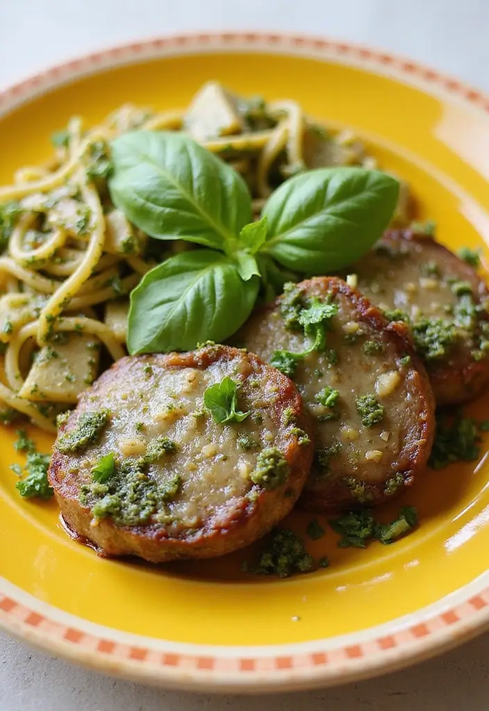 25 Lamb Sirloin Steak Recipes Juicy and Tender Meals 11. Pesto and Parmesan Lamb Steaks