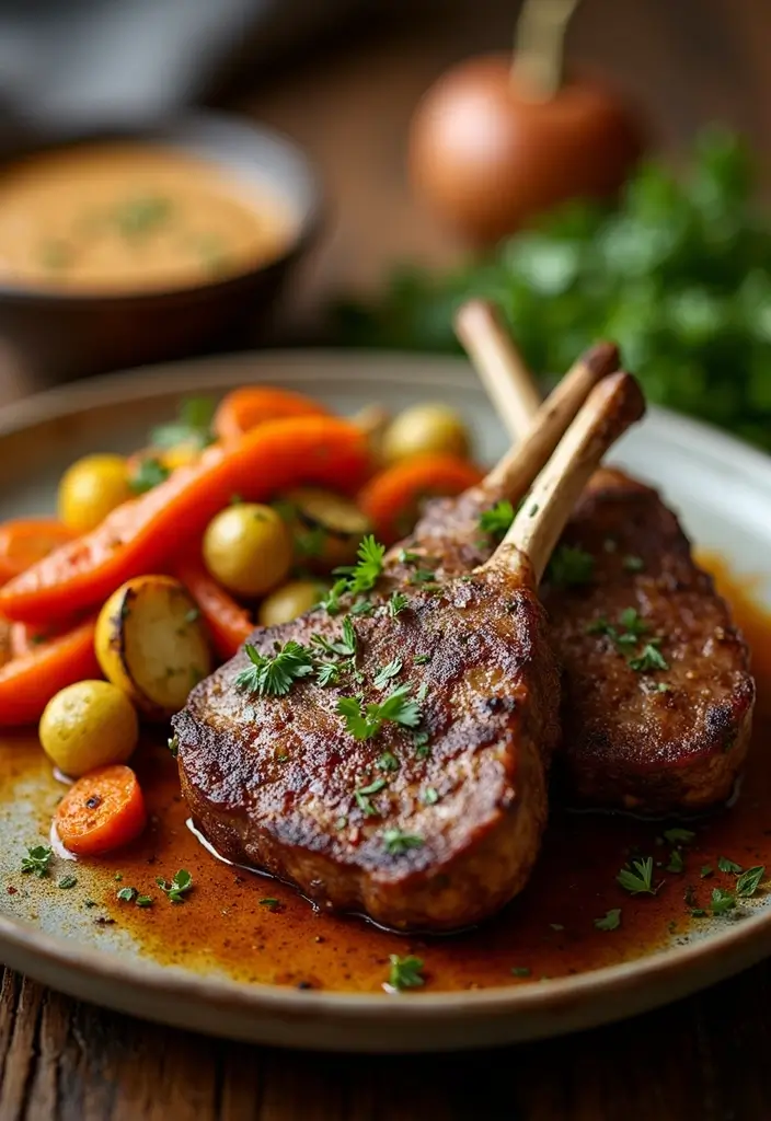 25 Lamb Sirloin Steak Recipes Juicy and Tender Meals 13. Roasted Garlic and Paprika Lamb Steaks