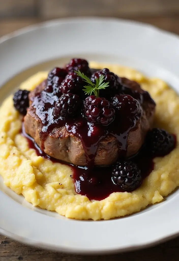 25 Lamb Sirloin Steak Recipes Juicy and Tender Meals 18. Lamb Sirloin with Blackberry Sauce