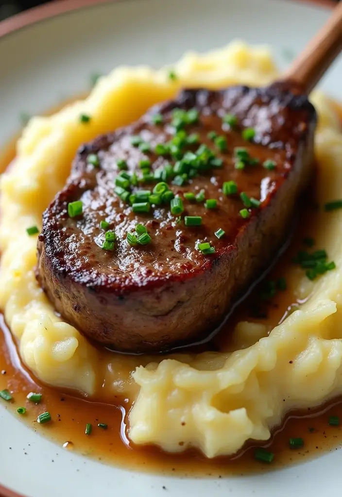 25 Lamb Sirloin Steak Recipes Juicy and Tender Meals 24. Lamb Sirloin with Garlic Mashed Potatoes