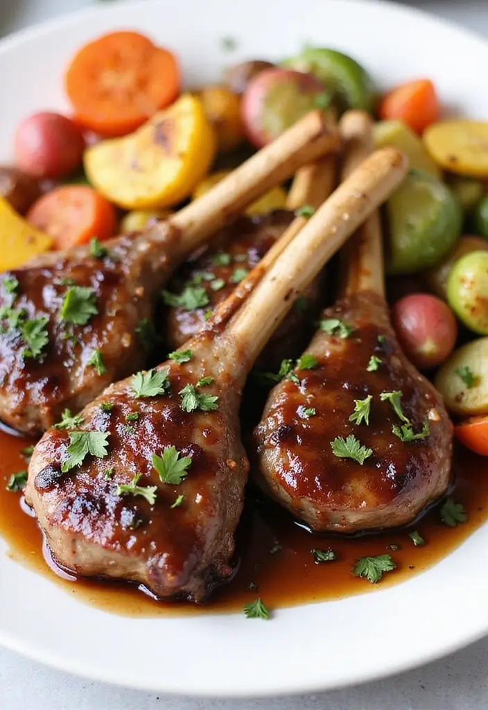 25 Lamb Sirloin Steak Recipes Juicy and Tender Meals 3. Honey Balsamic Glazed Lamb Steaks