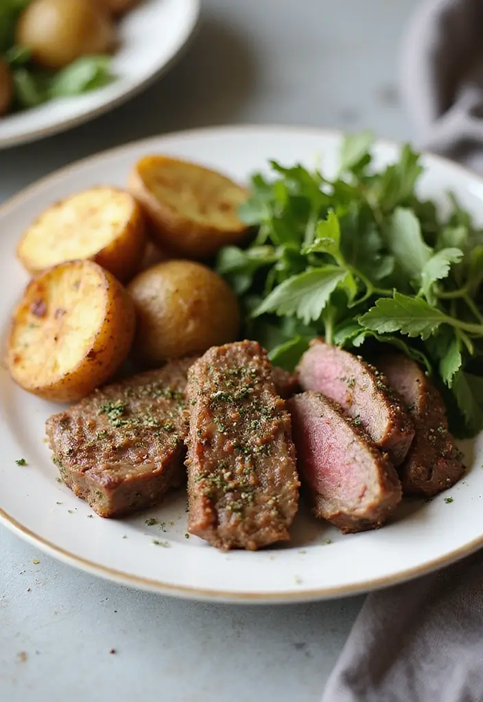 25 Lamb Sirloin Steak Recipes Juicy and Tender Meals 8. Mustard and Thyme Crusted Lamb Steaks