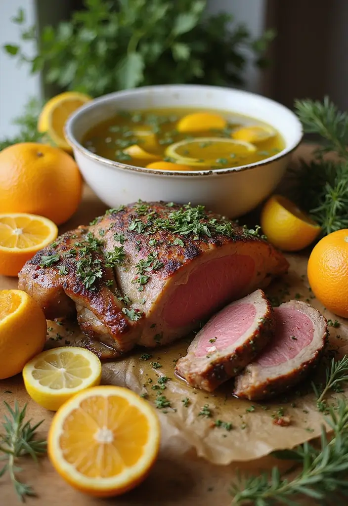 25 Leg of Lamb Marinade Recipes for Tender Holiday Feasts 2. Mediterranean Marinade with Citrus
