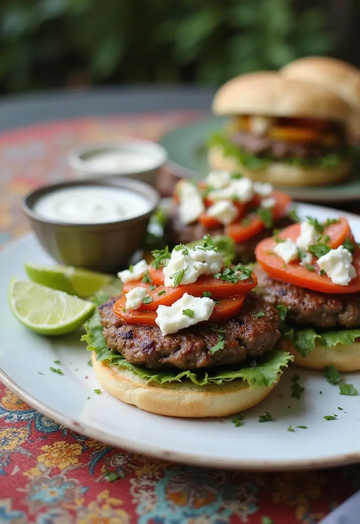 26 Minced Lamb Recipes Healthy and Flavorful Creations 8. Mediterranean Lamb Burgers