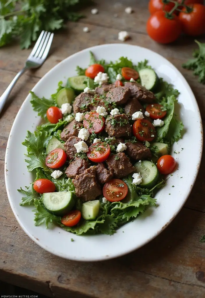 27 Healthy Lamb Recipes Nutritious and Delicious Choices 17. Greek Lamb Salad with Feta
