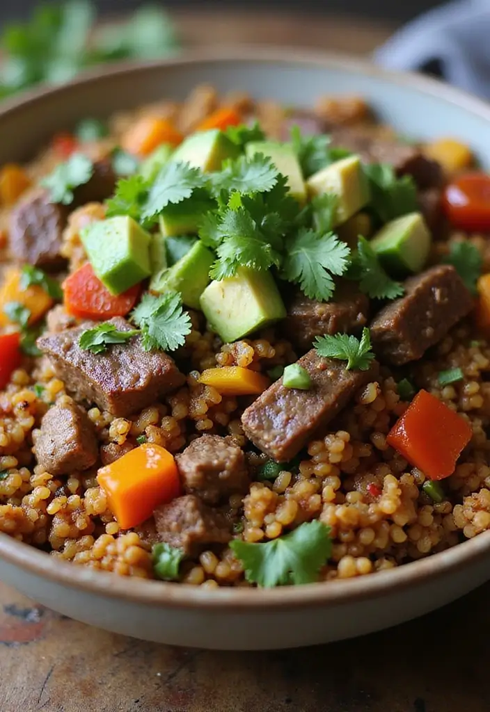 27 Healthy Lamb Recipes Nutritious and Delicious Choices 2. Spicy Lamb and Quinoa Bowl