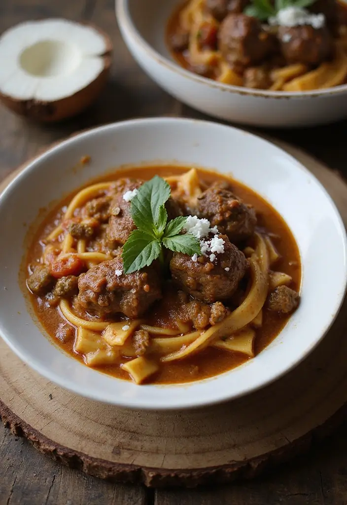 27 Lamb Bolognese Recipes Comforting Pasta Night Ideas 25. Lamb Bolognese with Coconut Milk
