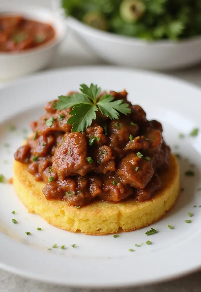 27 Lamb Bolognese Recipes Comforting Pasta Night Ideas 8. Lamb Bolognese with Cheesy Polenta Cakes