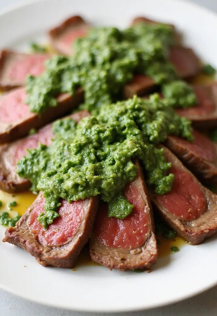 27+ Lamb Loin Recipes Juicy and Flavorful Dinner Favorites 4 27+ Lamb Loin Recipes Juicy and Flavorful Dinner Favorites - 4. Lamb Loin with Mint Chimichurri