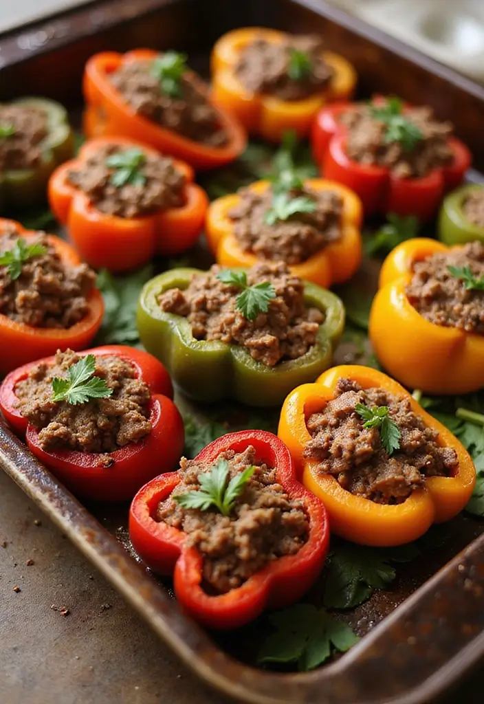 27 Lamb Mince Recipes Quick and Delicious Favorites 6. Lamb Mince Stuffed Peppers