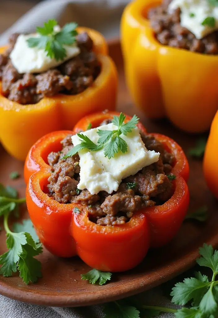 27 Lamb Recipes for Easter Elegant and Festive Ideas 10. Lamb and Feta Stuffed Peppers