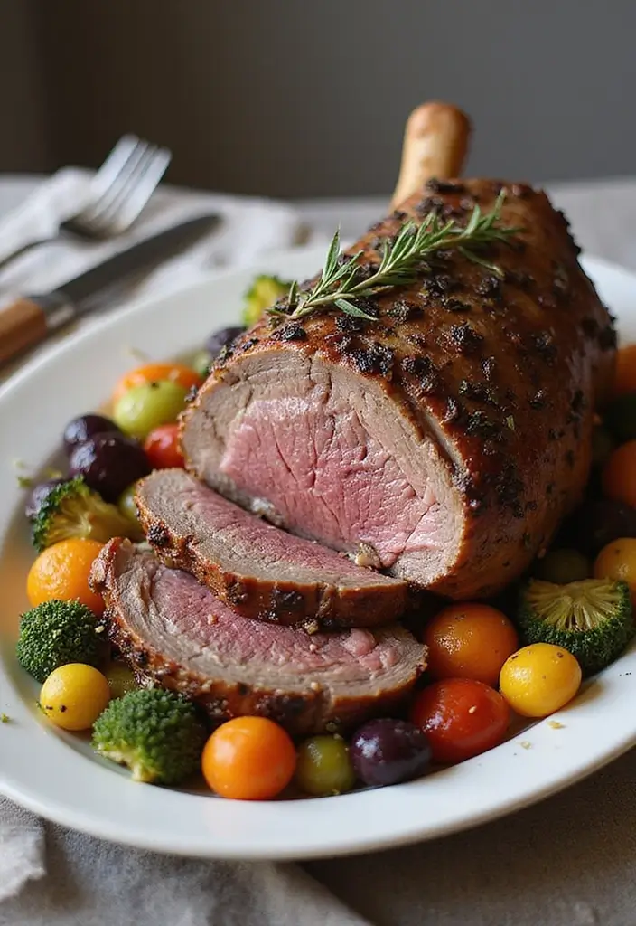 27 Lamb Recipes for Easter Elegant and Festive Ideas 11. Lavender and Rosemary Lamb Roast