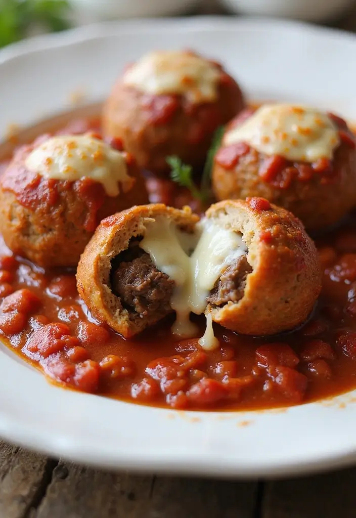 27 Lamb Recipes for Easter Elegant and Festive Ideas 21. Stuffed Lamb Meatballs with Tomato Sauce