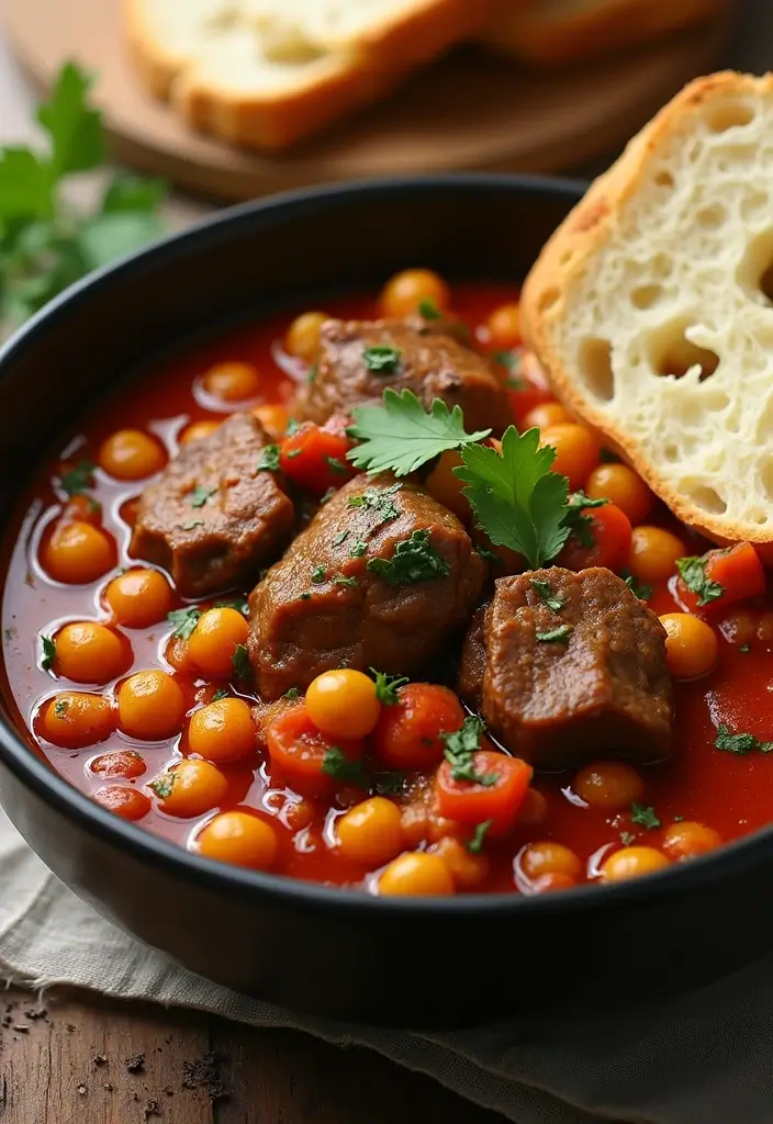 27 Lamb Recipes for Easter Elegant and Festive Ideas 22. Spicy Lamb and Chickpea Stew