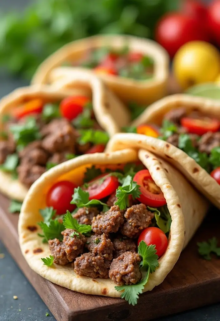 27 Lamb Recipes for Easter Elegant and Festive Ideas 23. Lamb Pita Wraps with Hummus
