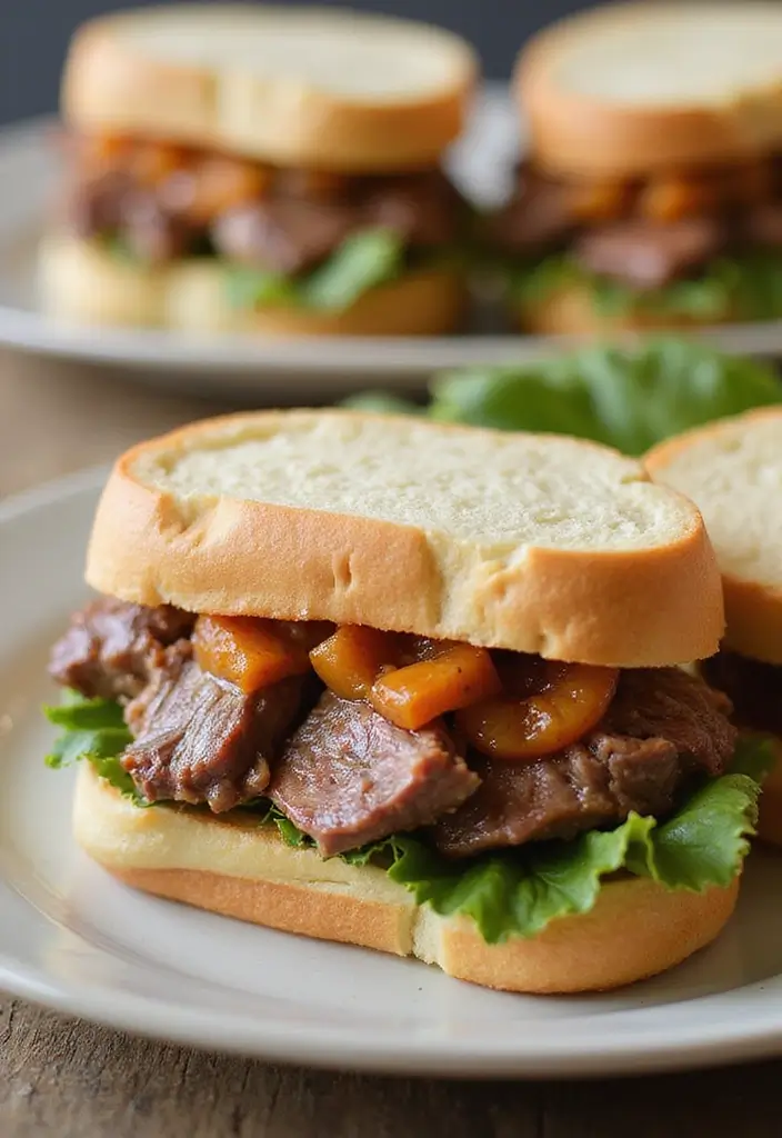 27 Lamb Recipes for Easter Elegant and Festive Ideas 24. Lamb and Apricot Chutney Sandwiches