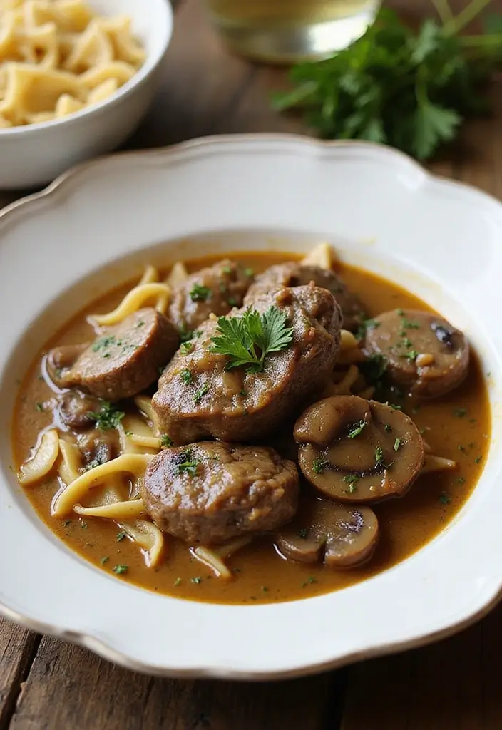 27 Lamb Shank Stew Recipes Rich and Hearty Comfort Food 13. Creamy Mushroom Lamb Shank Stew