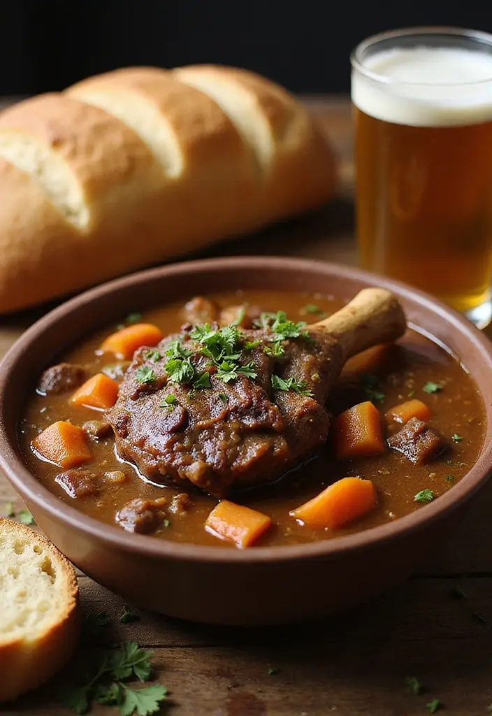 27 Lamb Shank Stew Recipes Rich and Hearty Comfort Food 18. Beer Braised Lamb Shank Stew