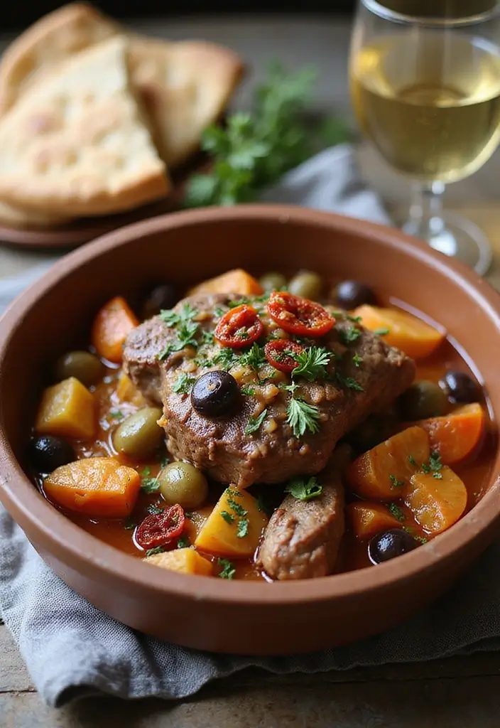 27 Lamb Shank Stew Recipes Rich and Hearty Comfort Food 2. Mediterranean Lamb Shank Stew with Olives