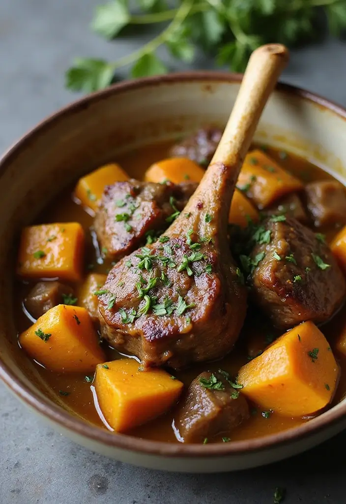 27 Lamb Shank Stew Recipes Rich and Hearty Comfort Food 22. Honey Mustard Lamb Shank Stew