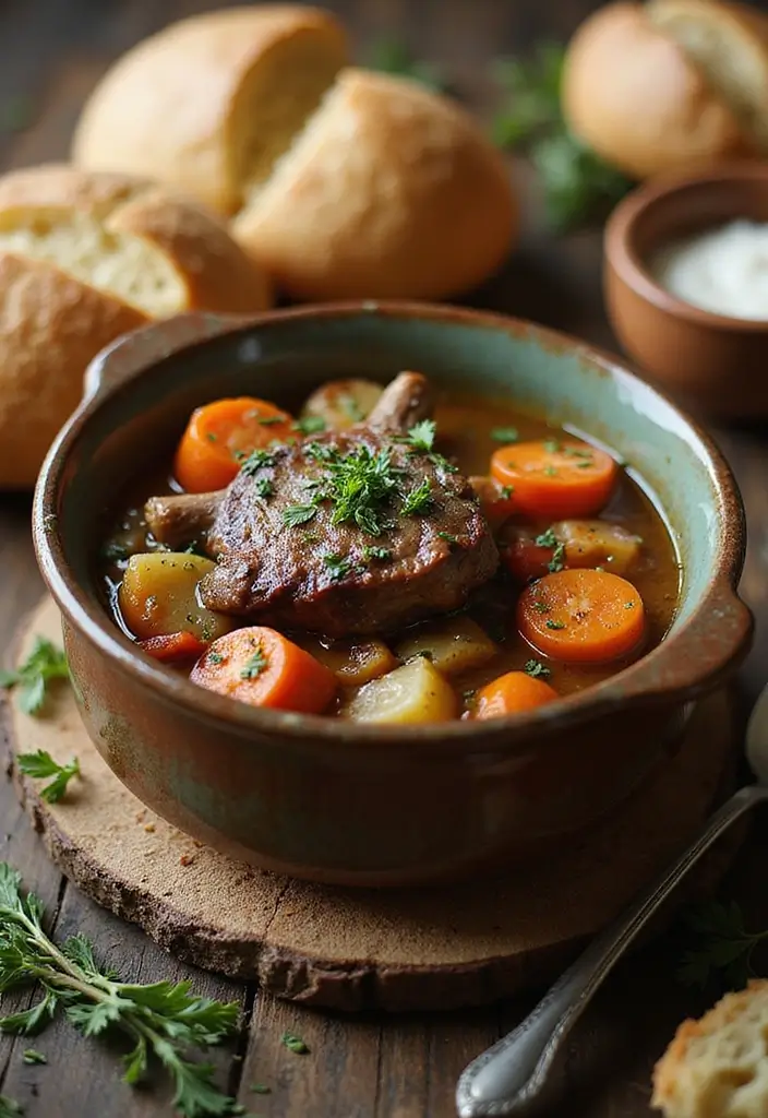 27 Lamb Shank Stew Recipes Rich and Hearty Comfort Food 26. Rustic Lamb Shank and Vegetable Stew