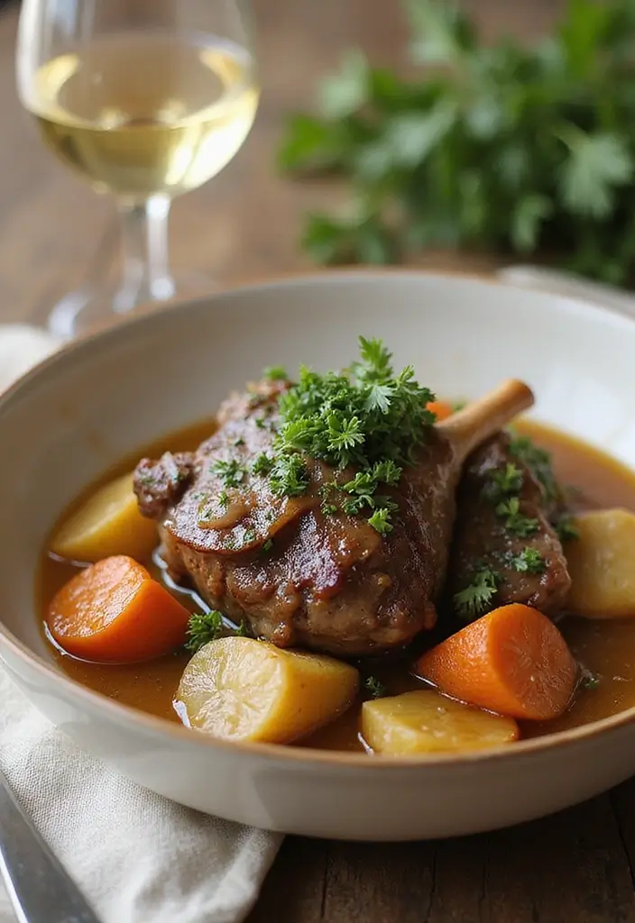 27 Lamb Shank Stew Recipes Rich and Hearty Comfort Food 8. Garlic and Herb Butter Lamb Shank Stew