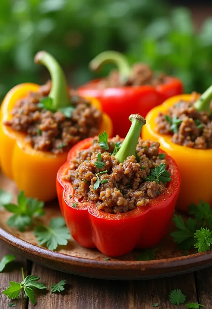 27 Spring Lamb Recipes Fresh and Light Seasonal Dishes 12. Lamb Stuffed Bell Peppers