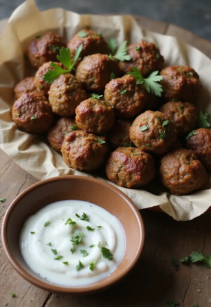 27 Spring Lamb Recipes Fresh and Light Seasonal Dishes 8. Spiced Lamb Meatballs with Yogurt Sauce