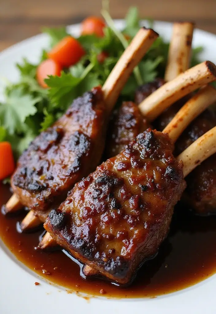 27+ Summer Lamb Recipes Fresh and Grilled Favorites - 11. Balsamic Glazed Lamb Ribs