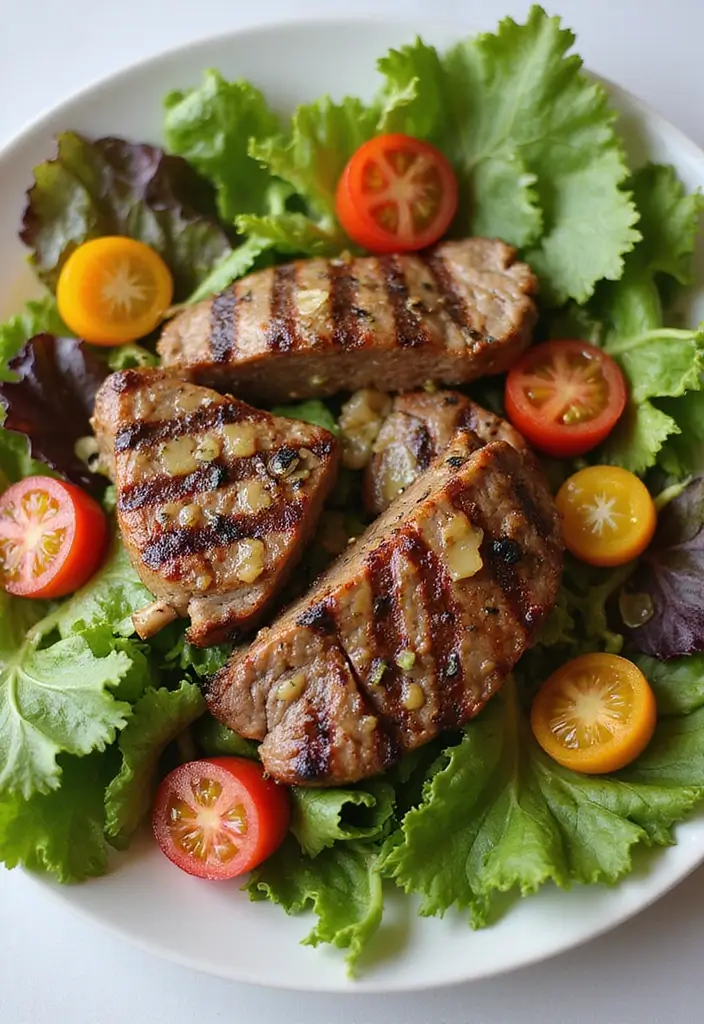 27+ Summer Lamb Recipes Fresh and Grilled Favorites - 13. Grilled Lamb Salad with Lemon Vinaigrette