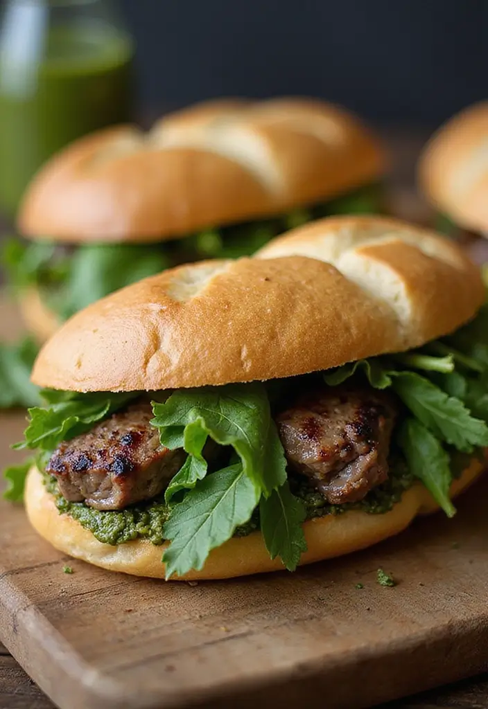 27+ Summer Lamb Recipes Fresh and Grilled Favorites - 16. Grilled Lamb Sandwiches with Pesto