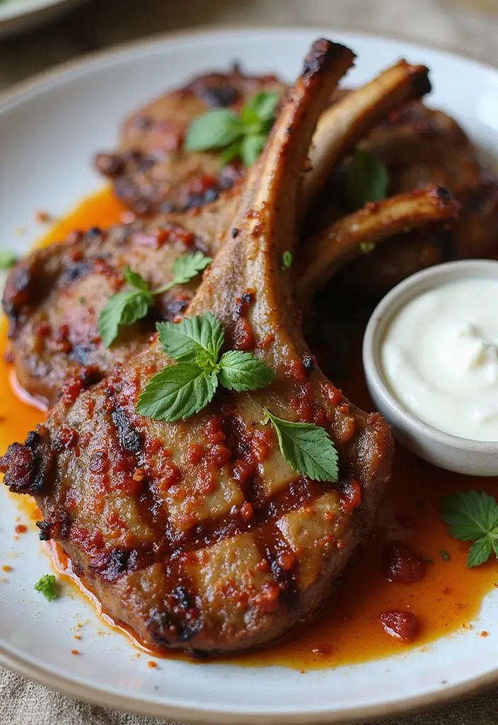 27+ Summer Lamb Recipes Fresh and Grilled Favorites - 20. Spicy Harissa Grilled Lamb Chops