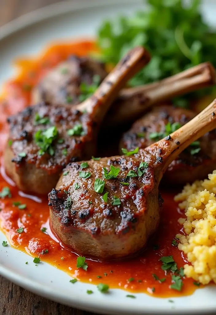 27+ Summer Lamb Recipes Fresh and Grilled Favorites - 24. Moroccan Spiced Lamb Chops