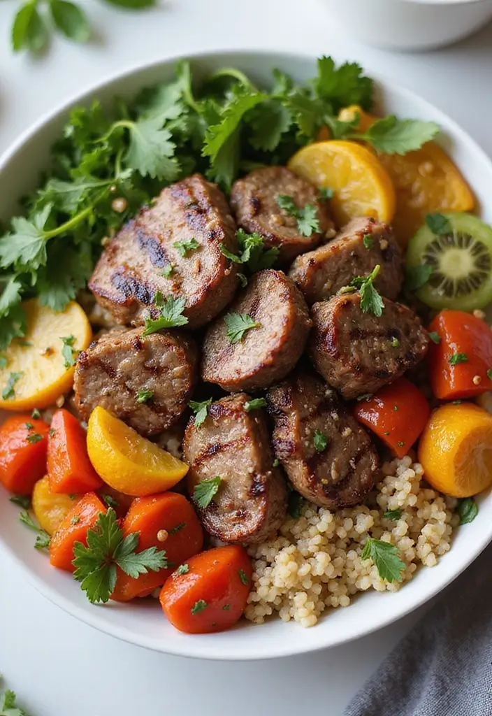 27+ Summer Lamb Recipes Fresh and Grilled Favorites - 26. Grilled Lamb and Quinoa Bowl