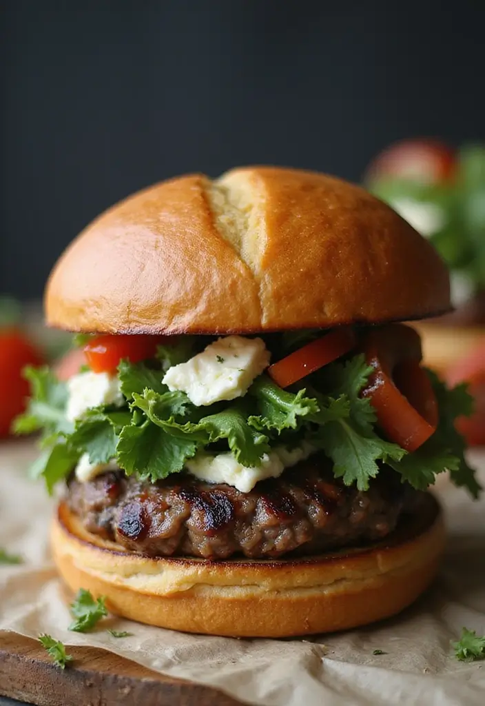 27+ Summer Lamb Recipes Fresh and Grilled Favorites - 4. Grilled Lamb Burgers with Feta and Spinach